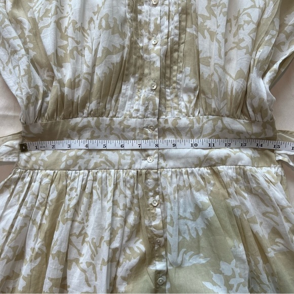 NWOT Juliet Dunn Blouson Mini Dress Beige Floral Size 1 - Picture 16 of 16